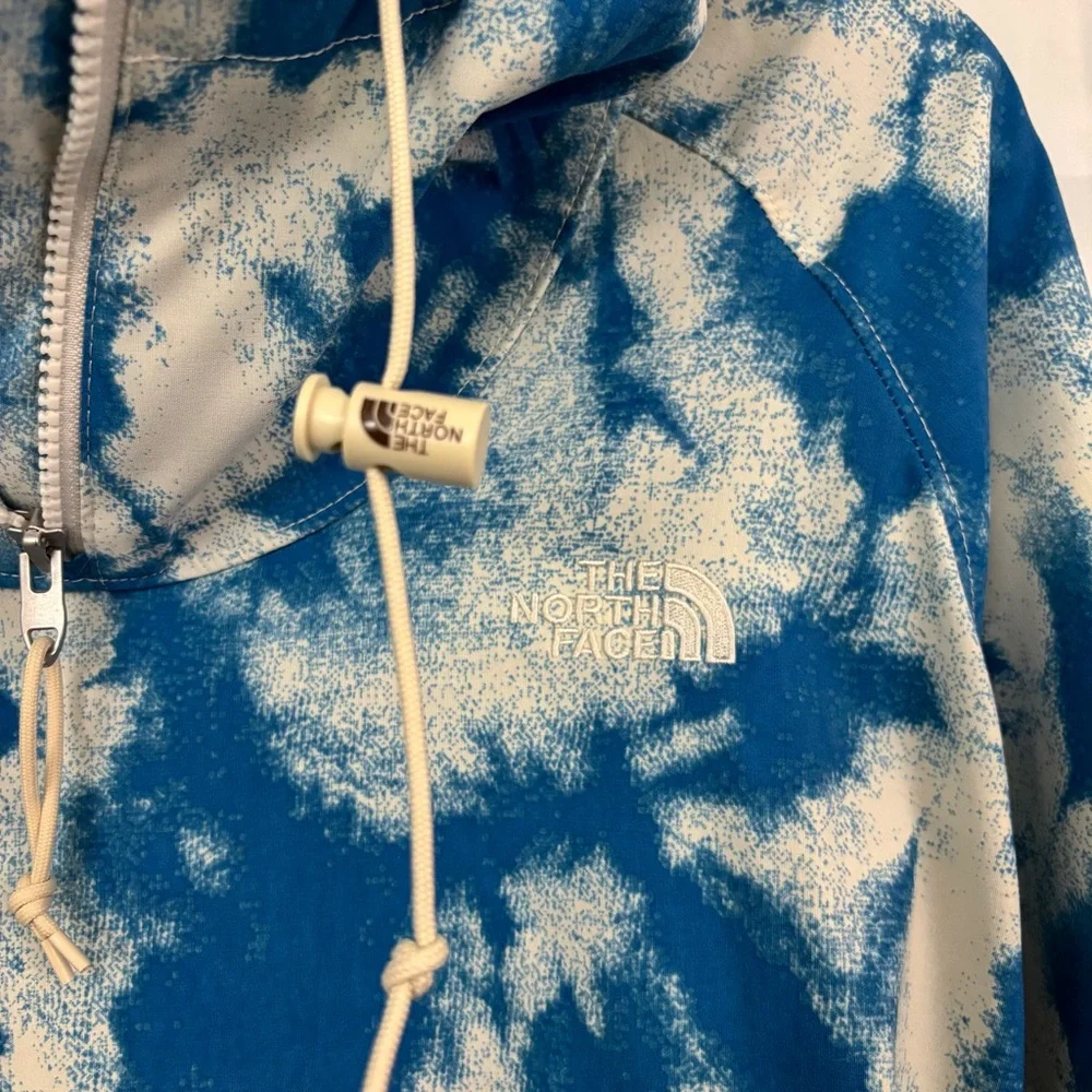 The North Face Printed Class V Pullover Anorak in Vintage Indigo Mushroom Abyss
